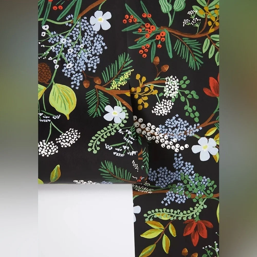 Anthropologie Rifle Paper Co Juniper Forest Wall Paper NWT